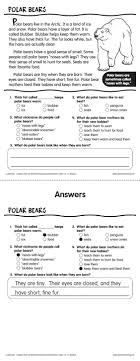 Polar Bears Reading Comprehension Passage From Lakeshore Learning Test K Reading Comprehension Passages Reading Comprehension Reading Comprehension Worksheets