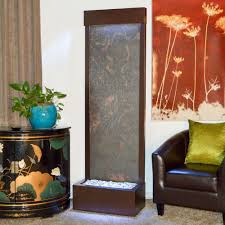 Kenroy Home Channel Slate Floor Fountain 51016sl Indoor Floor Fountains Bronze Mirror Waterfall Design