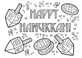 Happy Hanukkah Coloring Page Printable Happy Hanukkah Coloring Pages For Kids Hanukkah Crafts