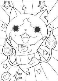 O gato jibanyan e o fantasma whisper. Kids N Fun Com 30 Coloring Pages Of Youkai