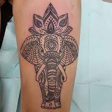 61 Cool And Creative Elephant Tattoo Ideas Page 2 Of 6 Stayglam Elephant Thigh Tattoo Leg Tattoos Elephant Tattoo