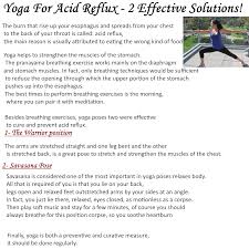 Acid reflux can lead to heartburn and difficulty eating but it can also result in a sore throat. Acid Reflux Yoga Yoga For You