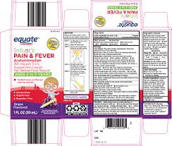 equate pain and fever infants suspension wal mart stores inc