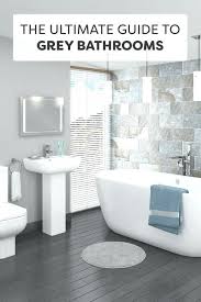 In this refined bathroom created by designyyz, the small marble tile inserted within a large slate tile floor lengthens the space and provides a nice focal point. Bathroom Interior Grey Small Bathroom Ideas Astounding Gray Gray Bathroom Colors Full Size Of Badezimmerfarben Kleines Badezimmer Umgestalten Badezimmer Klein
