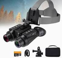 Binóculos de visão noturna 4K com infravermelho 3D 8X Zoom 32G Cartão  Kentfaith
