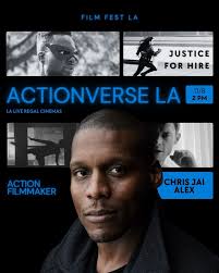 Honored to have action filmmaker and actor @chrisjaialex join us at our  @justiceforhire Actionverse LA event to talk about his career and screen  some dope action. 🚨🎬 @justiceforhire takes over Downtown LA
