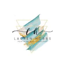Triangle Logo And Watermark Gold Aqua Watercolor Premade Logo Design Photography Logo Monogram Logo I Photography Logos Salon Logo Design Custom Logo Design