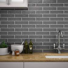 Grey kitchen wall tile ideas. Grey Wall Grey Kitchen Tiles Design Novocom Top