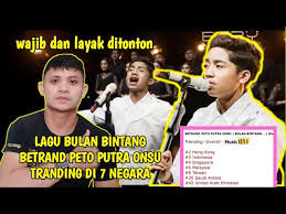 Empat belas garis horizontal (merah dan. Tranding Di 7 Negara Bulan Bintang Betrand Peto Putra Onsu Youtube
