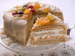 Orangen Marzipan Torte Mit Kandiertem Obst Rezept Marzipantorte Rezepte Marzipan