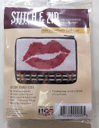 Alice Peterson Stitch & Zip Coin Case Kit Self Finishing Needlepoint Canvas 