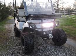 Grizzly Metalworks Golf Cart Roll Cage And Front 16 Gear Clays Winch Plate Basket Golf Carts Golf Cart Batteries Electric Golf Cart