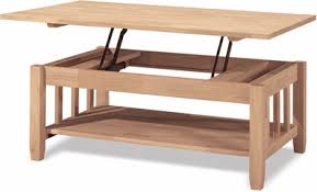 No matter your style or seating arrangement, this fashionable coffee table will make it worthwhile. Unfinished Mission Tall Coffee Table With Lift Top Bj6tcl International Concepts Bj6tcl International Concepts