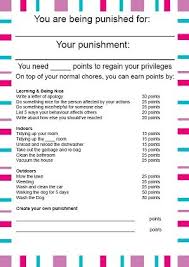 discipline chart templates