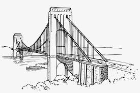 How to draw a bamboo plant step by step? Suspension Bridge Clifton Suspension Bridge Drawing 1024x631 Png Download Pngkit