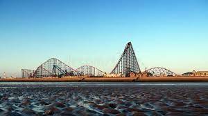 Blackpool View Of Blackpool Pleasure Beach At Sunset Affiliate View Blackpool Pleasure Sunset Blackpool Pleasure Beach Blackpool Beach Blackpool