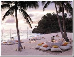 Beach Wedding Picnic Reception No Rental Just Blankets And Catered Food Beach Dinner Boracay Resorts Beach Picnic