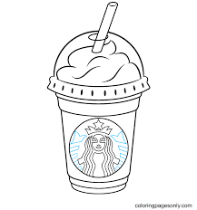 Starbucks coloring pages to print here is a cool collection of printable coffee cup coloring page of the starbucks. Starbucks Frappuccino Coloring Pages Starbucks Coloring Pages Coloring Pages For Kids And Adults