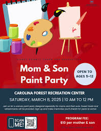 Mom and Son Paint Party | scParents.org
