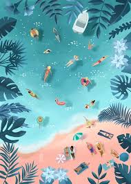 Asia Orlando Ocean Illustration Beach Illustration Tropical Illustration