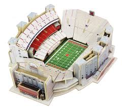 Huskers Memorial Stadium Detailed 3d Puzzle