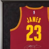 The autograph is upper deck certified and the jersey has the ud sticker and the certificate with the matching serial # will be attached to the back of the frame. Lebron James Signed Cleveland Cavaliers 32x38 Custom Framed Jersey Uda Coa Pristine Auction
