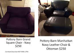 Pottery Barn Manhattan Navy Leather Chair Ottoman 250 Pottery Barn Grand Square Chair Navy 250 Contact David At Ppt Download