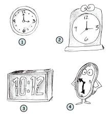 Drawing A Cartoon Clock Clock Drawings Wall Clock Drawing Clock