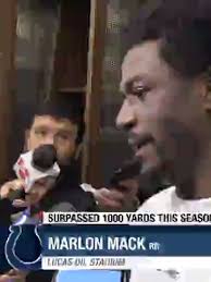 Colts' Mack passes 1000 yards