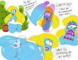 Rule34 - If it exists, there is porn of it  hefty smurf, smurfette   7674459