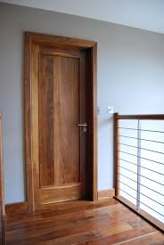 Solid Walnut Door With Solid Shaker Panel To Centre Mcnally Joinery Ie Internal Walnut Doors Wood Doors Interior