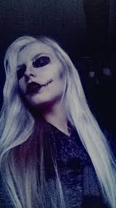 Cosplay Zero Creepypasta Creepy White Hair Ash Blonde Blonde Goth Gothic Creepypasta Cosplay Creepypasta Characters Creepypasta