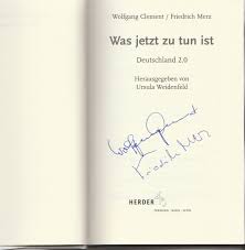Merz zeigt sich gewohnt selbstbewusst. Wolfgang Clement 1940 2020 Deutscher Spd Politiker Und Friedrich Merz 1955 Deutscher Rechtsanwalt Lobbyist Und Politiker Der Cdu Von Wolfgang Clement 1940 2020 Deutscher Spd Politiker Und Friedrich Merz 1955 Deutscher Rechtsanwalt Lobbyist Und