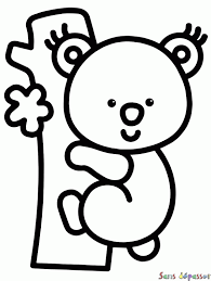 Voici Un Koala Tout Mignon Qui N Attend Que Toi Coloriage Koala Coloriage Coloriage Animaux