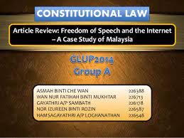 Because of this scenario, governmental censorship would primarily attempt for example, much as the internet fosters freedom of speech, at the same time it has facilitated abuse of free speech. Article Review Freedom Of Speech And The Internet