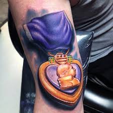 Purple Heart Tattoo Purple Heart Tattoos Heart Tattoo Picture Tattoos