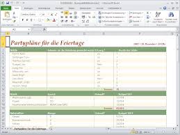 Die ersten planungen sollten in der regel ein jahr vor dem gewünschten termin beginnen. Excel Vorlage Partyplaner Download Kostenlos Chip