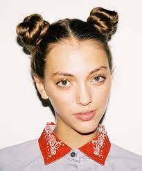 Two Top Knots Damp Hair Styles Bun Hairstyles Sporty Hairstyles