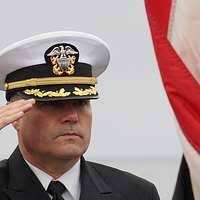 Navy Capt. Tim Rascoll, the prospective commanding