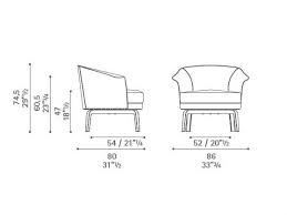 Dimensions Nivola Armchair Leather Armchair Furniture Details Drawing Armchair