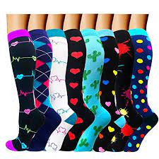 Actinput Compression Socks Women Men 15 20mmhg Best Medical Nursing Hiking Travel Flight Socks Ru Womens Compression Socks Compression Socks Flight Socks