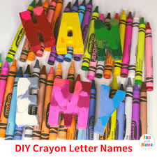 In french, the word crayon can be spelled: Easy Diy Crayon Letter Names Fun Crayons Art Fun With Mama