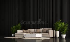 The Interior Design Of Modern Minimal Black Living Room And Wooden Texture Wall Background Stock Illustration Illustration Of Livig Bedroom 170208474