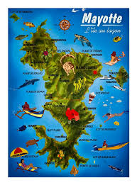 The population grew from 45,000 in 1975 to 131,000 in 1997, with half the people being under age 20. Detailed Tourist Map Of Mayotte Island Mayotte Island Africa Mapsland Maps Of The World
