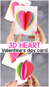 There are hearts with flowers and arrows, greeting cards to valentine's day and other see also 155 valentine coloring pages on our website. 3d Heart Card Easy Peasy And Fun