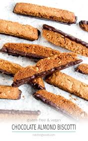 If you don't have an immersion blender, you can put these ingredients through a blender and then pour into the mixing bowl, but an immersion blender makes the job a lot easier + there's less cleaning Gluten Free Almond Biscotti Are Baked Until Golden Brown And Dunked In Rich Chocolate This Almond Biscotti Gluten Free Christmas Cookies Vegan Cookies Recipes