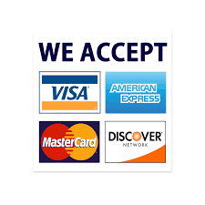 We Accept Credit Cards Amex Visa Mastercard Discover Decals Sticker Logo  Sign For Stores & Businesses (3.5" X 3.5") - Walmart.com
