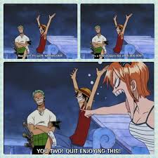 Zoro Luffy Nami One Piece Funny Text Quote Comic Bounties Photo Collages One Piece Funny One Piece Anime One Piece Luffy