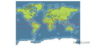 The tropic of capricorn is a unique address and the capricorn region is home to many unique places, experiences and people. Map Of The World With Tropic Of Cancer Tropic Of Capricorn And Equator No