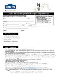 This form cannot be submitted online. Lowes Grant Application Form Printable Pdf Download